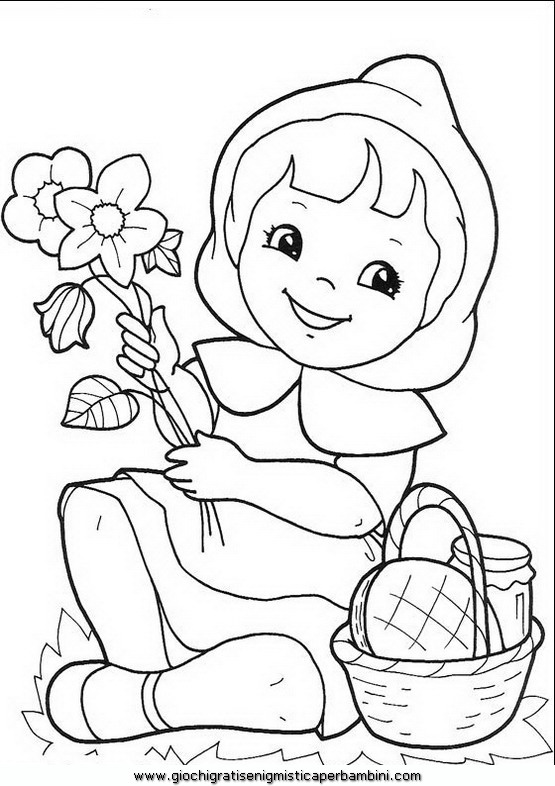 cappuccetto rosso 03 disegni da colorare per bambini