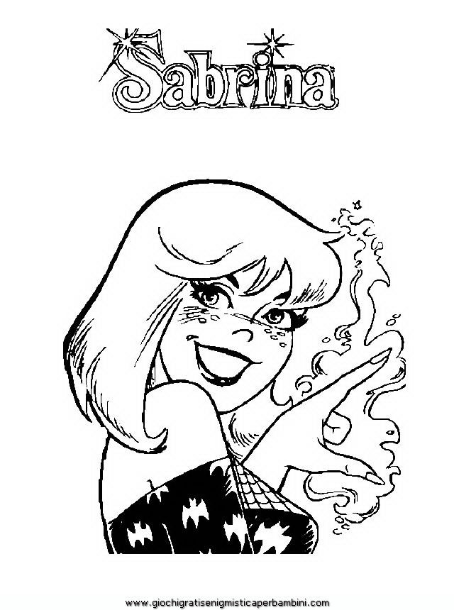 sabrina coloring pages for kids - photo #2