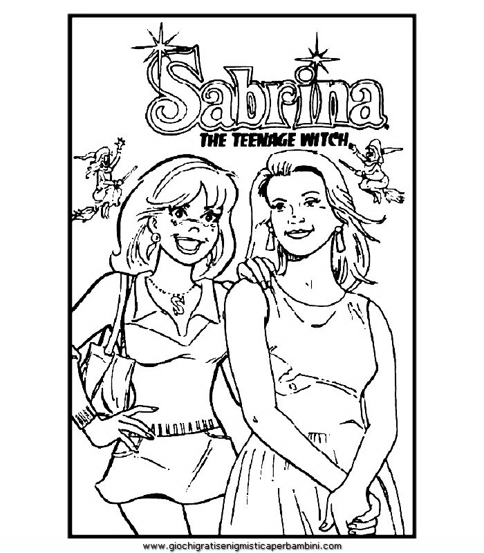 sabrina coloring pages for kids - photo #7