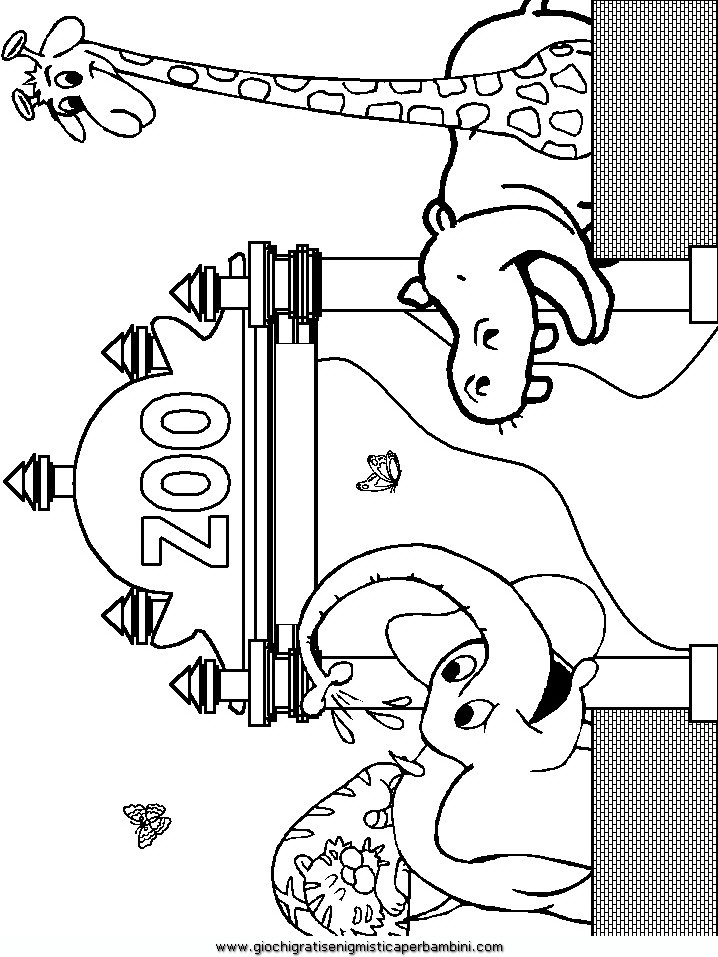 zoo map coloring pages for kids - photo #7