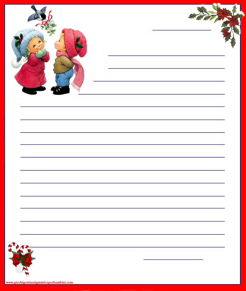 Carta Per La Lettera A Babbo Natale