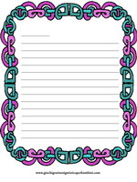 carta da lettere colorata