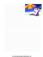 carta da lettere di Hello Kitty