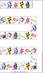gioco dell oca da stampare colorato con fiori e regole