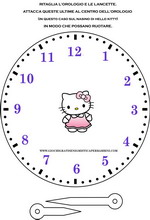 orologio con hello kitty disegnata